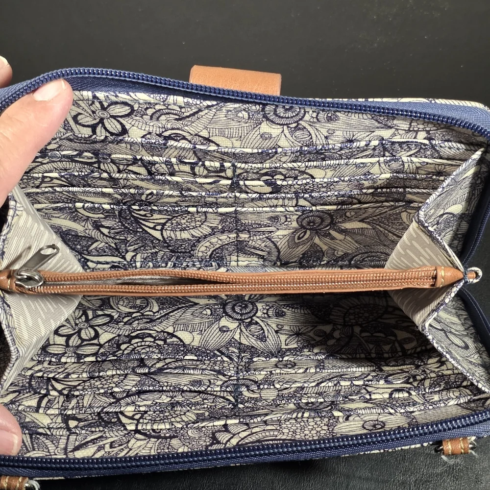 Sakroots Navy Spirit Desert Artist Circle Wtistlet Crosssbody No Strap